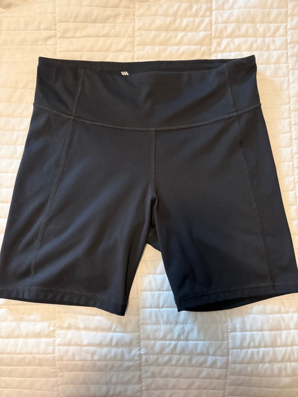 all in motion Black High-Rise Bike Shorts 7”